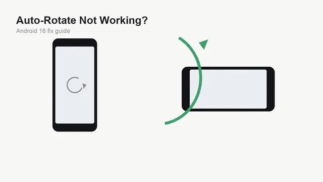 How to Fix Auto-Rotate Not Working on Android 16