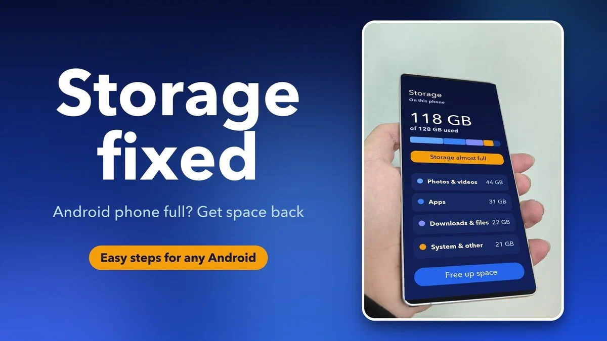 How to fix 'Storage almost full' on an Android phone