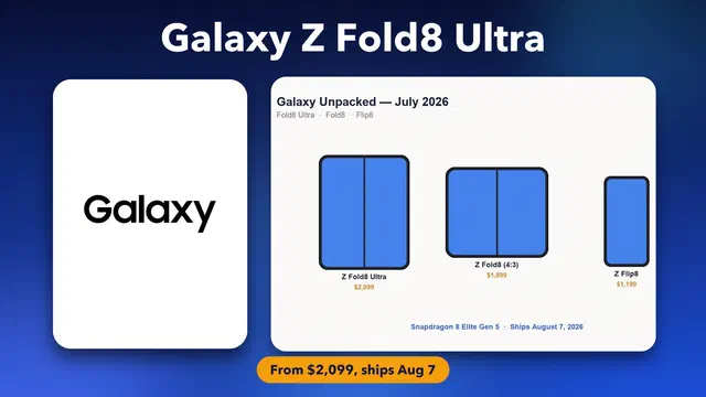 Galaxy Z Fold8 Ultra Is Here: Price, Release Date, Specs