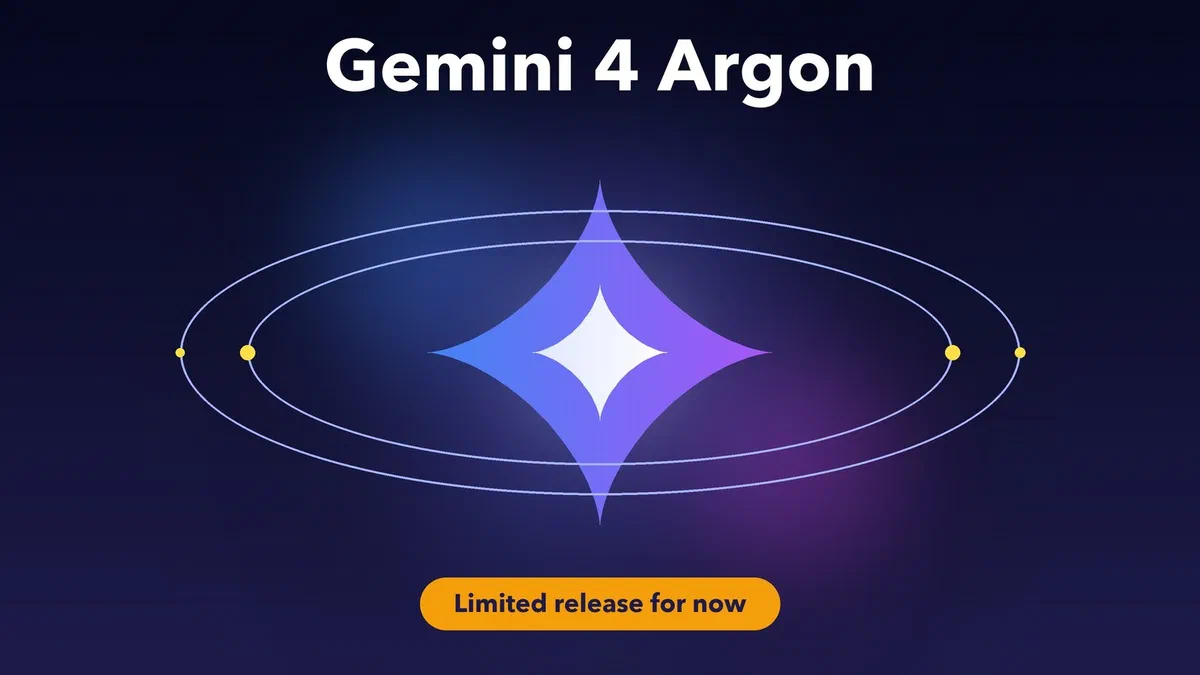 Gemini 4 Argon: what it is and when you can use it