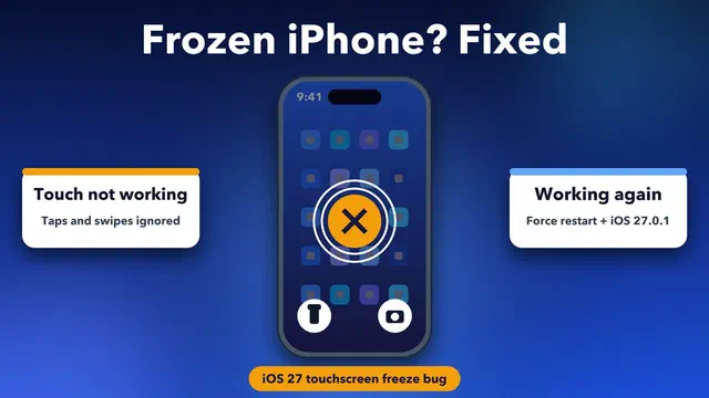 How to fix an iPhone touchscreen that freezes on iOS 27