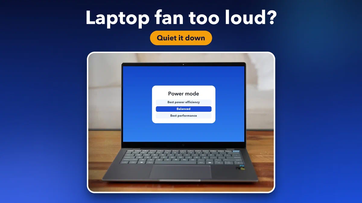 How to fix a loud laptop fan on Windows 11