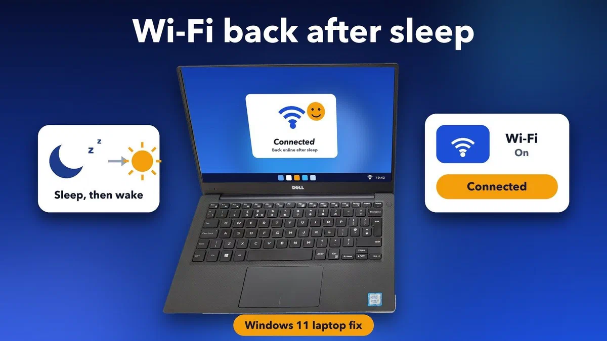 How to fix Wi-Fi dropping after sleep on a Windows 11 laptop